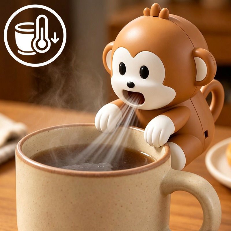 Baby 1 Year Food - Portable Monkey Shaped Food Cooling Fan