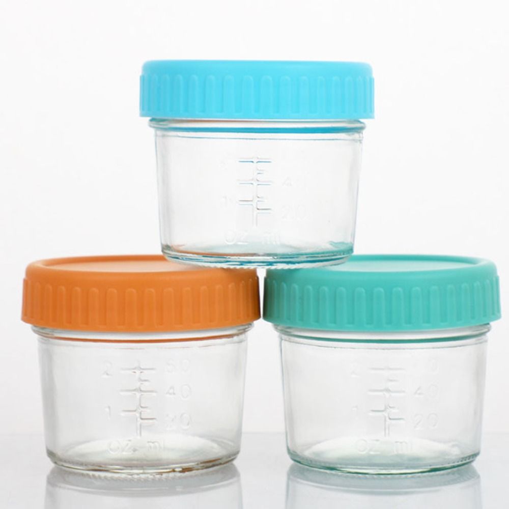 Baby Food Glass Jar - 6pcs Mason Jar Glass Baby Food
