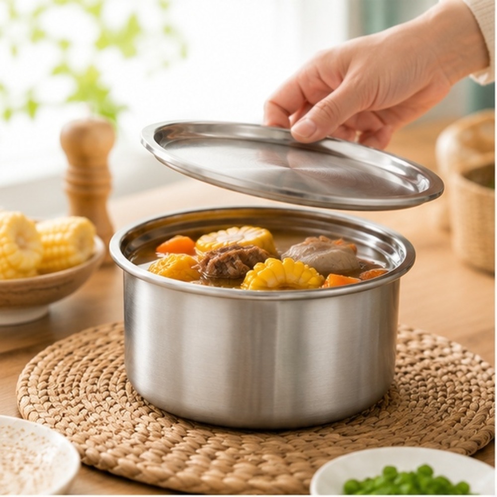 Baby 1 Year Food - 304 Stainless Steel Ramekin with Lid