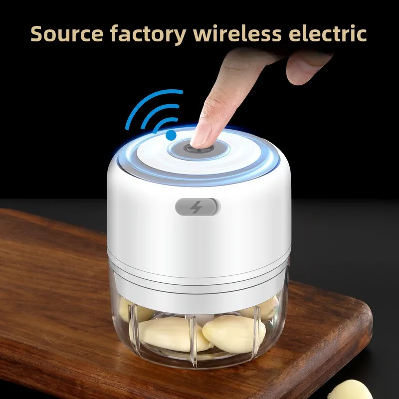 Baby 1 Year Food - Electric Mini Garlic Chopper 100/250ML USB