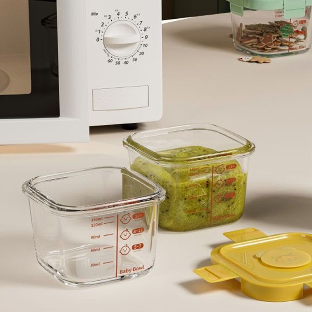 Baby Food Glass Jar - New 170ml Food Storage Box Frozen