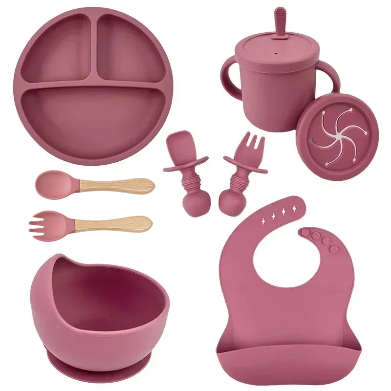 Baby Food Quantity - Food Grade Silicone Child Dish Set