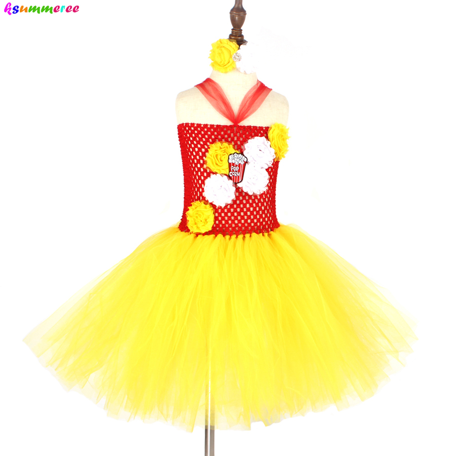 Baby Food Intake - Fancy Popcorn Girl Tutu Dress Circus