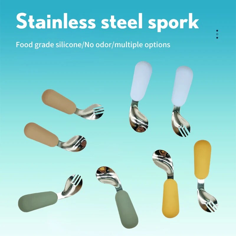 Baby Spoon Fork Set 316 Stainl - Baby Food Diet recension och pris