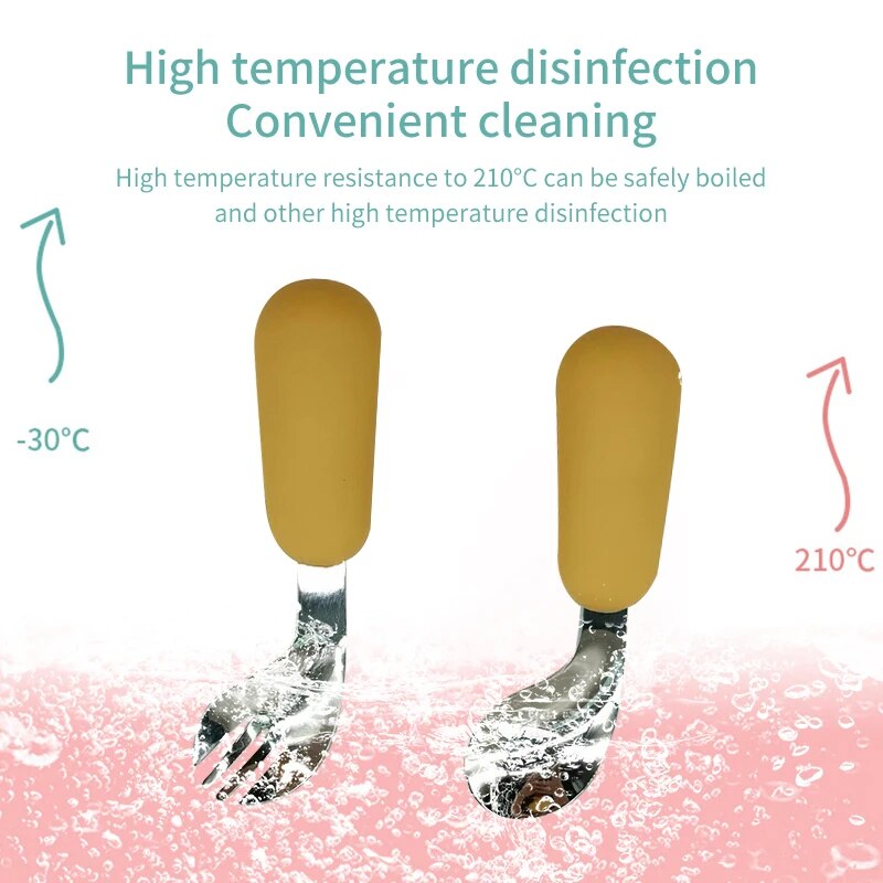 Baby Spoon Fork Set 316 Stainl - Baby Food Diet recension och pris