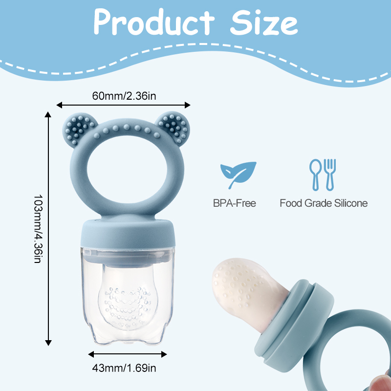 Silicone Bear Shaped Baby Frui - Baby Food Healthy recension och pris