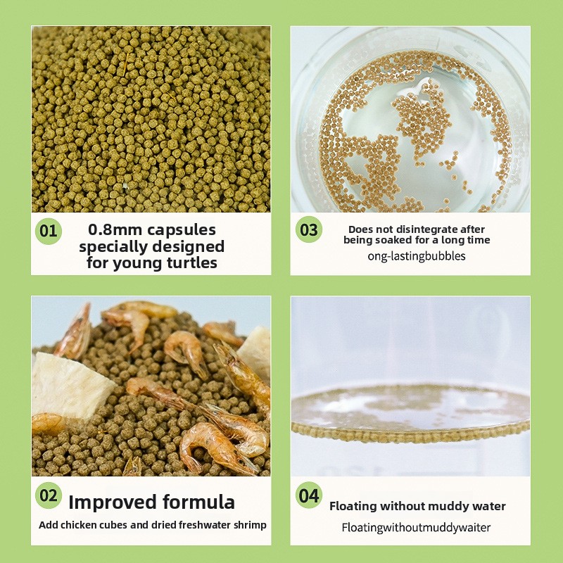 GEN CLIMB Baby Turtle Starter  - Baby Food Shrimp recension och pris