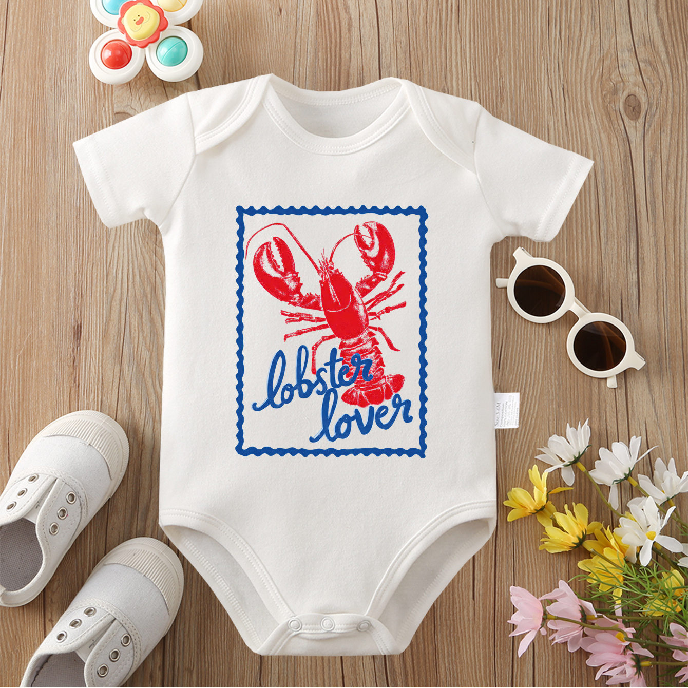 Pure Cotton Onesie Summer Food - Baby Food Intake recension och pris