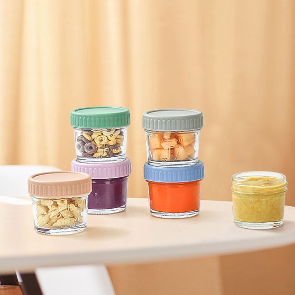 6pcs Mason Jar Glass Baby Food - Baby Food Glass Jar recension och pris