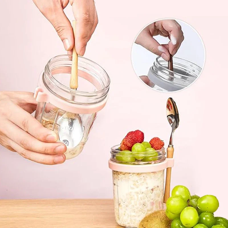 Portable Cereal Breakfast Cups - Baby Food Glass Jar recension och pris