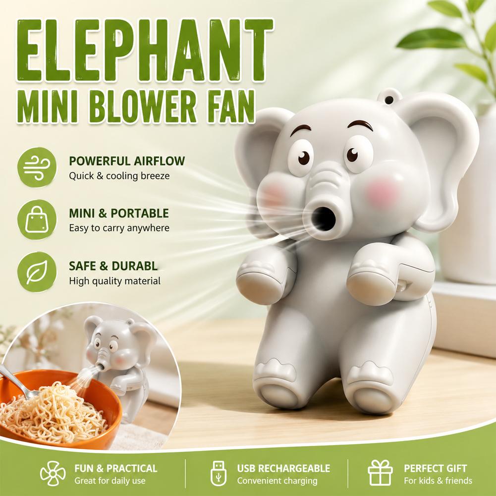 Mini Elephant Food Cooler Fan, - Baby Food Diet recension och pris
