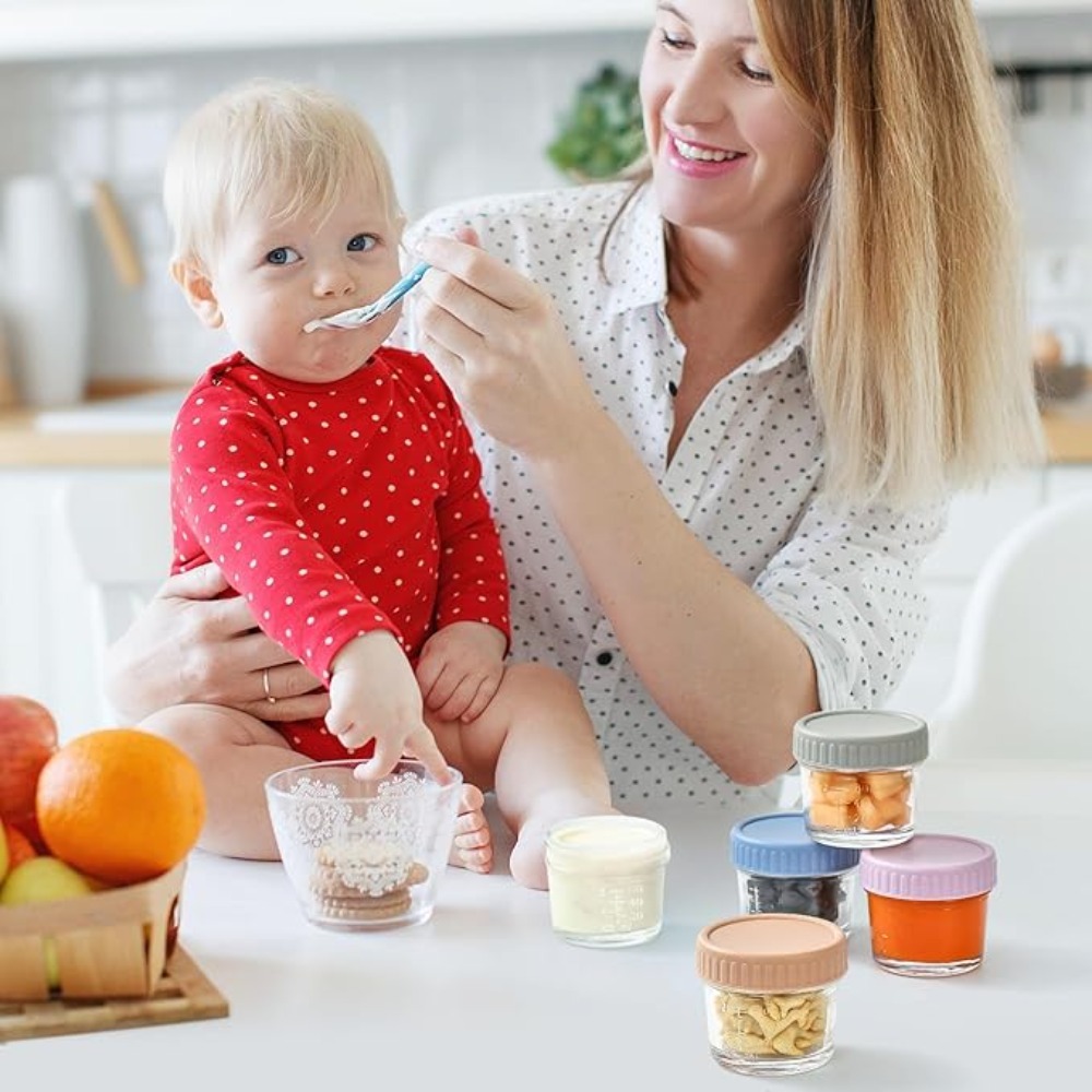 6pcs Mason Jar Glass Baby Food - Baby Food Glass Jar recension och pris