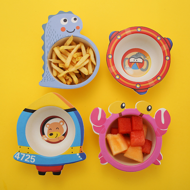 Cartoon Baby Feeding Bowl Bamb - Baby Food Healthy recension och pris