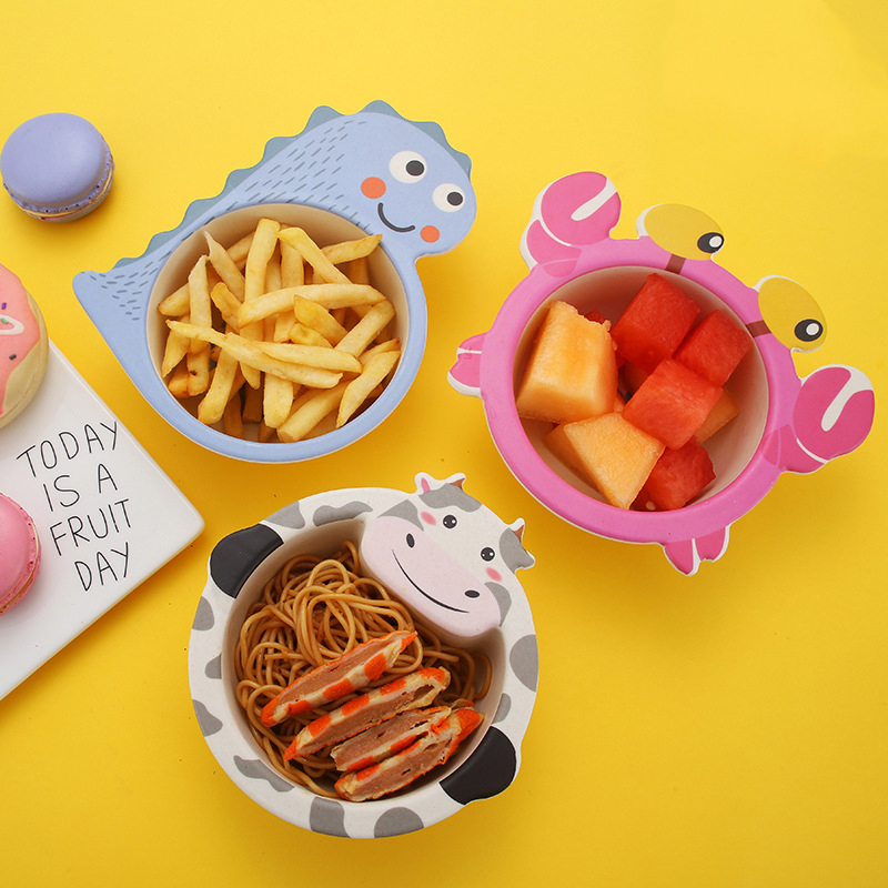 Cartoon Baby Feeding Bowl Bamb - Baby Food Healthy recension och pris