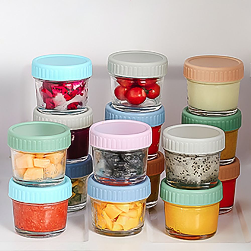 6pcs Glass Baby Food Jar Reusa - Baby Food Glass Jar recension och pris