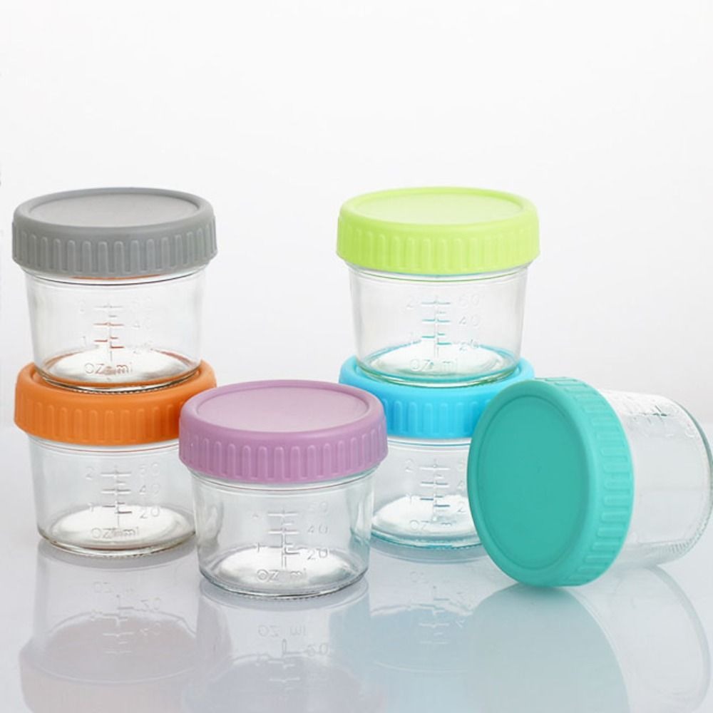 6pcs Glass Baby Food Jar Reusa - Baby Food Glass Jar recension och pris