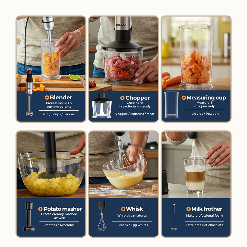 6 in 1 1200W Powerful Hand Ble - Baby Food Healthy recension och pris