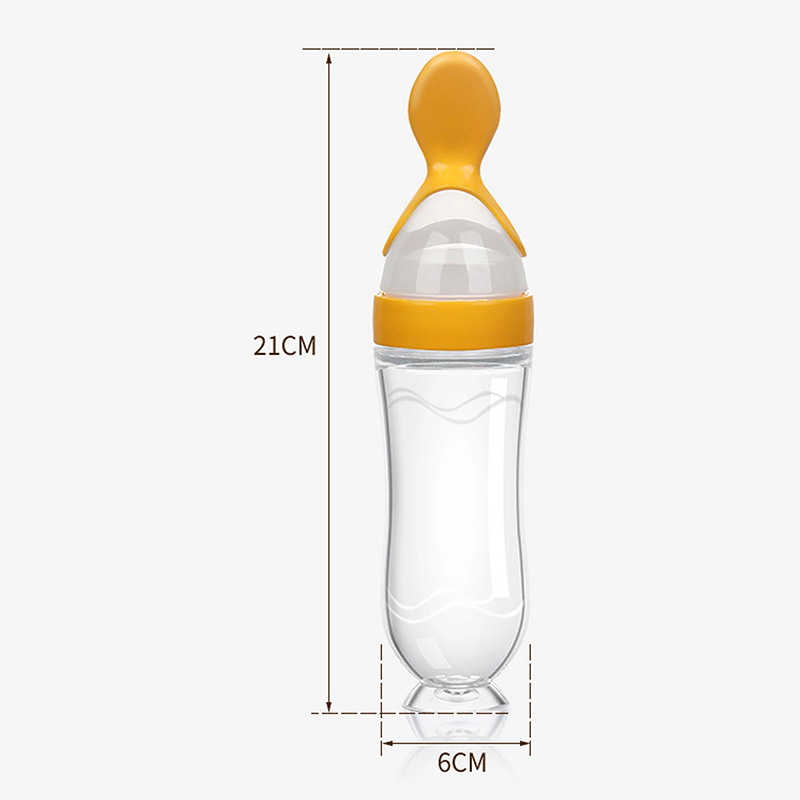 Squeezing Feeding Bottle Silic - Baby Food Diet recension och pris