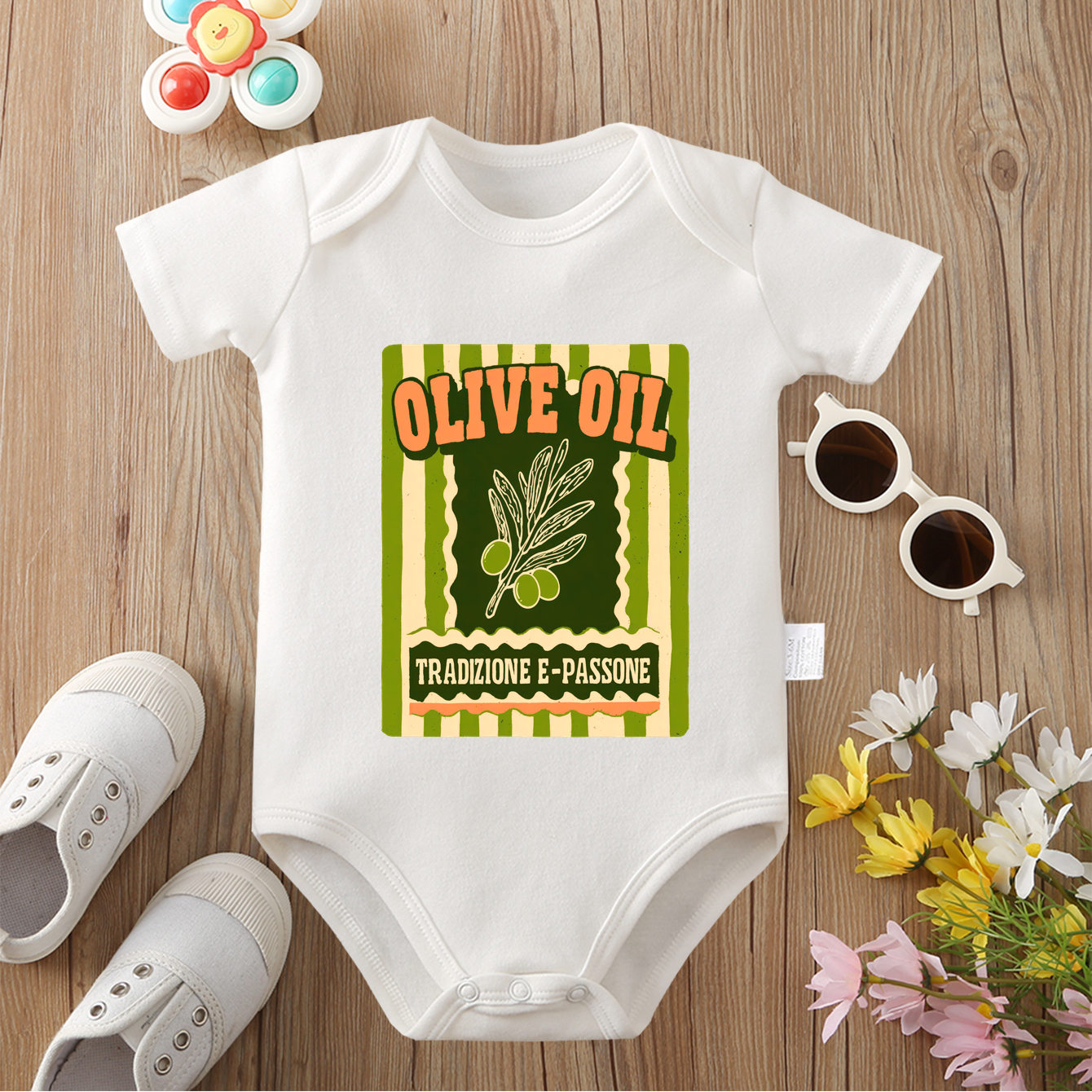100% Cotton Onesie Summer Food - Baby Food Intake recension och pris