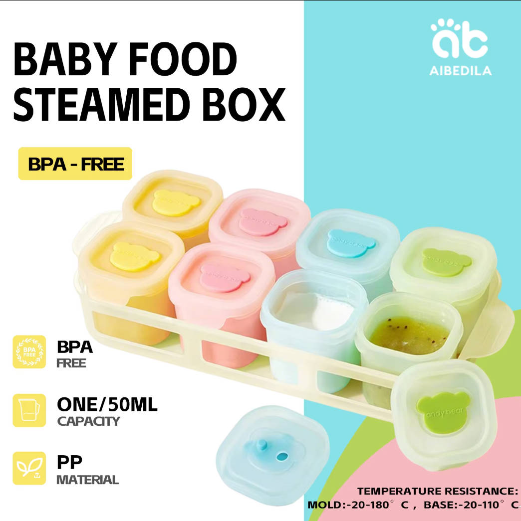 AIBEDILA Baby Silicone Food Fr - Baby Food Glass Jar recension och pris