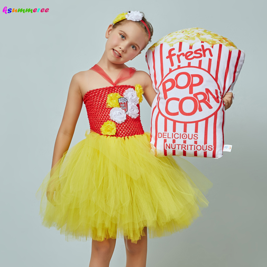 Fancy Popcorn Girl Tutu Dress  - Baby Food Intake recension och pris