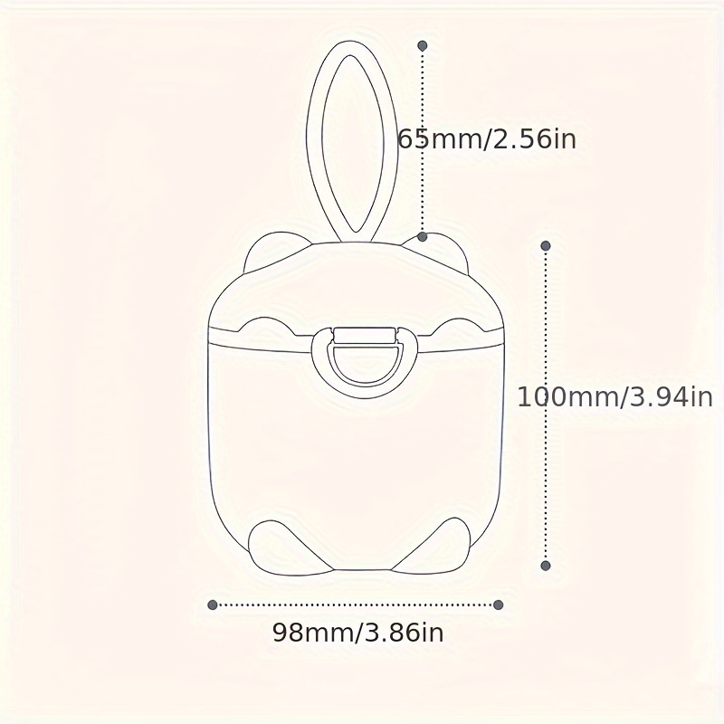 1pc Portable Four-Layer Milk P - Baby Food Glass Jar recension och pris