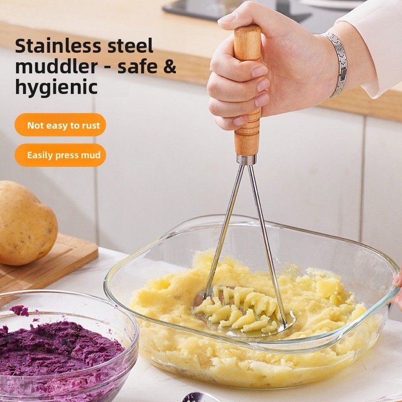 Stainless Steel Potato Masher– - Baby Food Healthy recension och pris