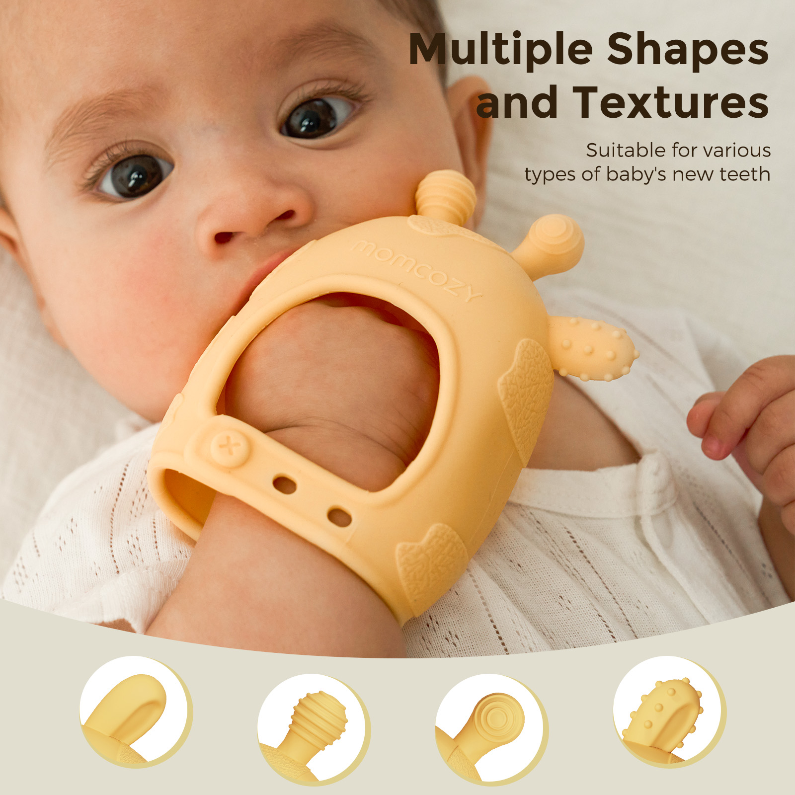 Momcozy Baby Teether Toys, Bab - Baby Food Essentials recension och pris