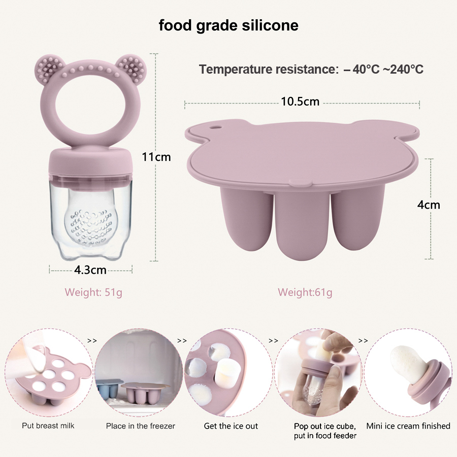 Baby Ice Cream Pops Silicone M - Baby Food Diet recension och pris