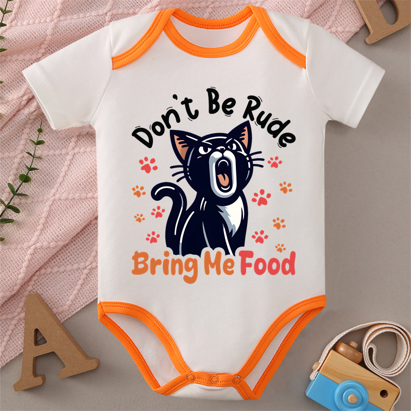 100% Cotton Onesie Don't Be Ru - Baby Food Intake recension och pris