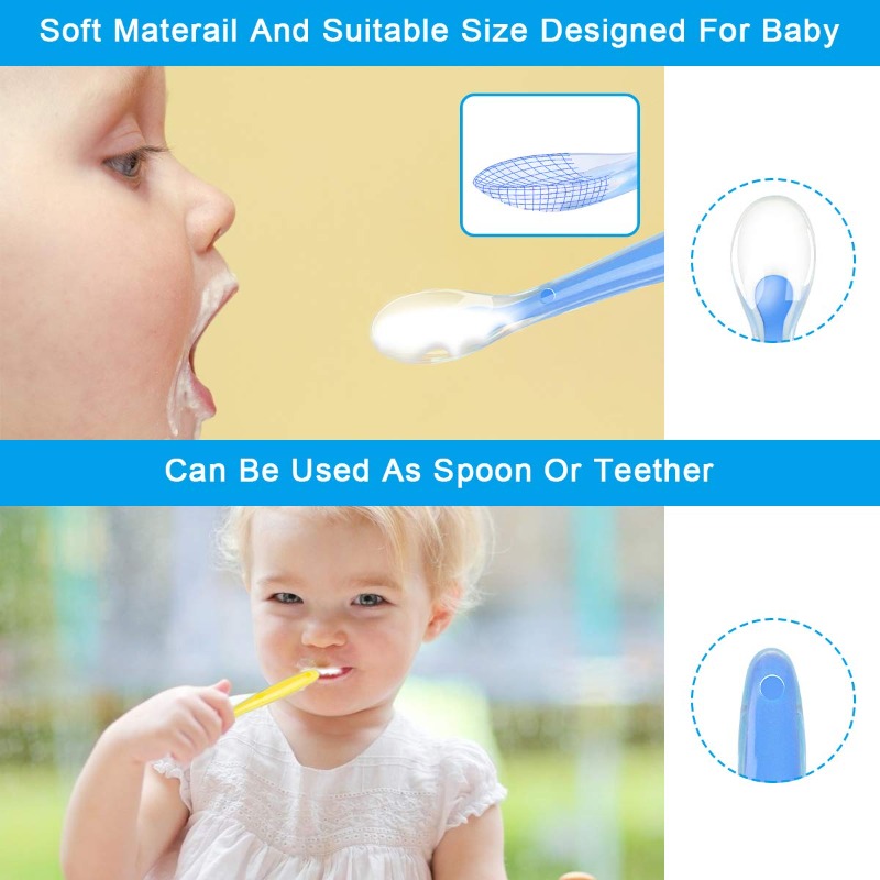 BPA Free Baby Silicone Spoons  - Baby Food Diet recension och pris