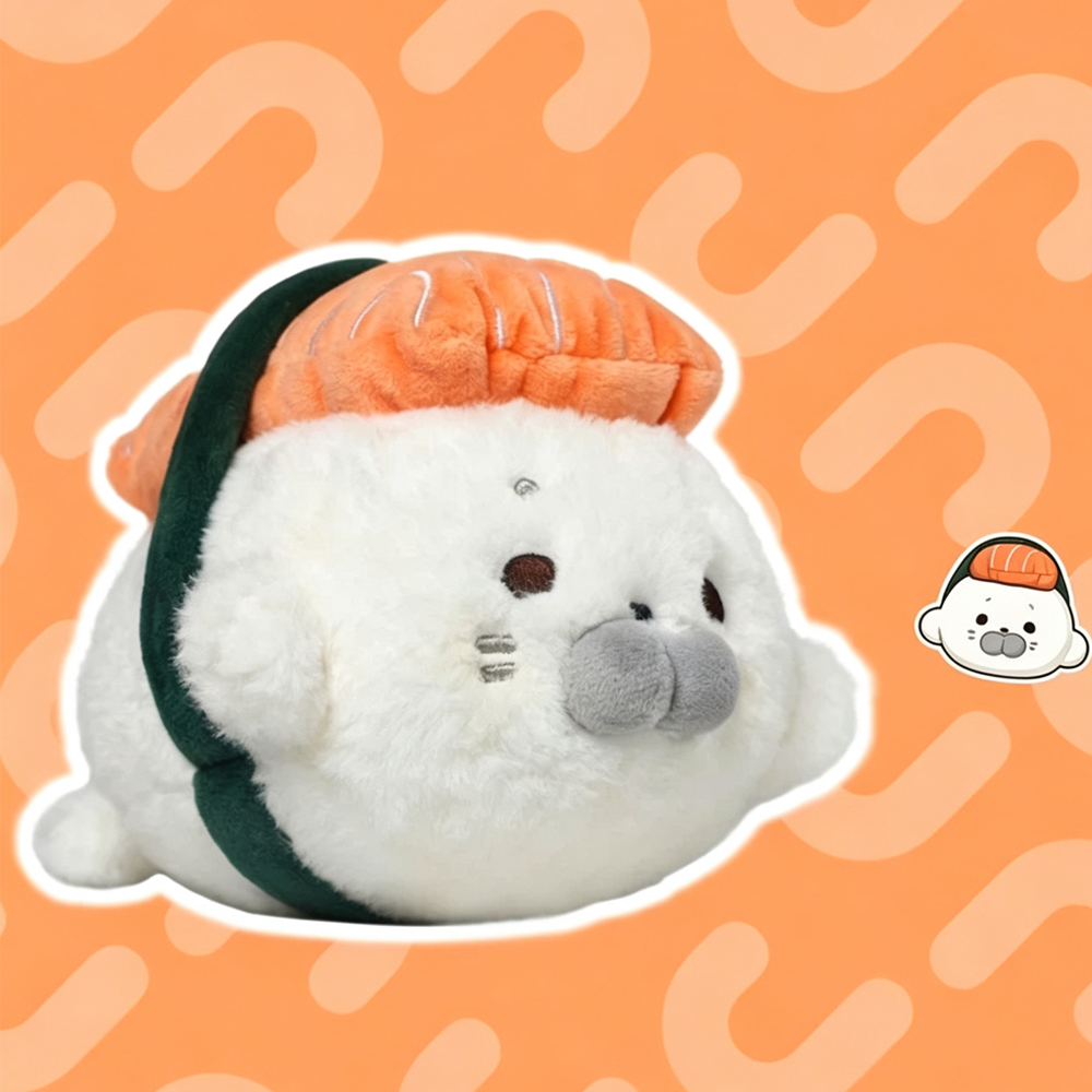 Fried Shrimp Seal Plush Toys F - Baby Food Shrimp recension och pris