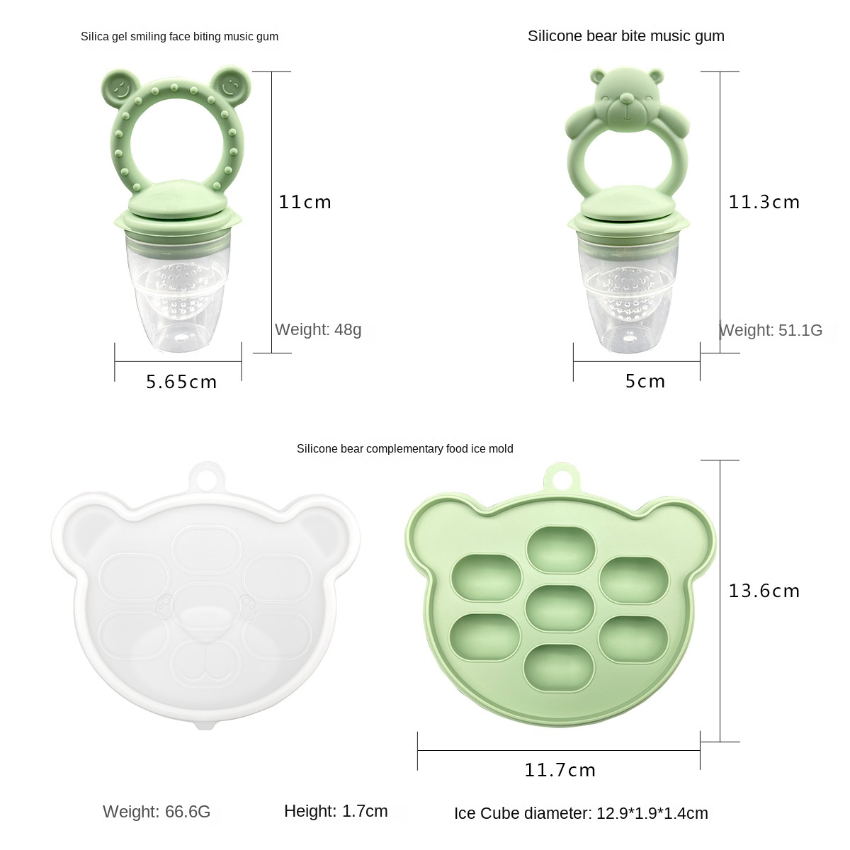 Food Grade Silicone Baby Teeth - Baby Food Quantity recension och pris